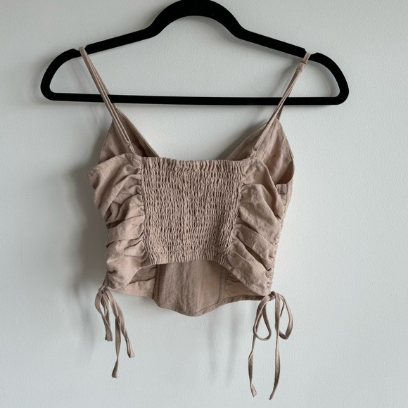 H&M Pink Beige Crop Top XS - Picture 5 of 7